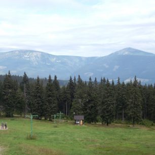 Výhled na Sněžku z Černé hory