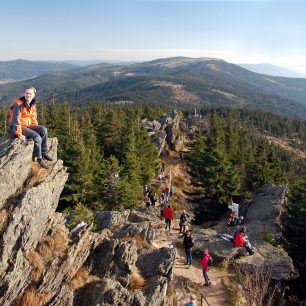 Velký Ostrý - vrcholová skála