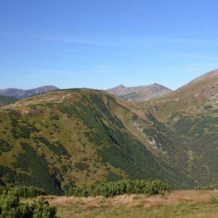 Panorama Nízkých Tater - vpravo Ďumbier, vzadu Chopok.