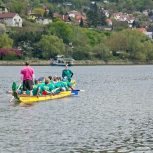 Odjezd lodě na start