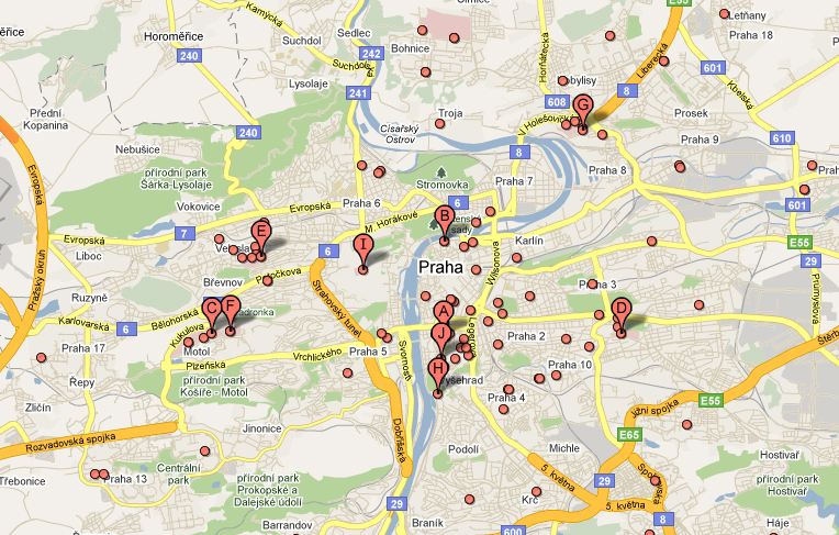 Velké pražské nemocnice a polikliniky