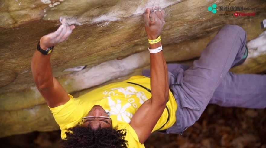 Náročné bouldery v rámci Marmot Triple Crown Bouldering Series