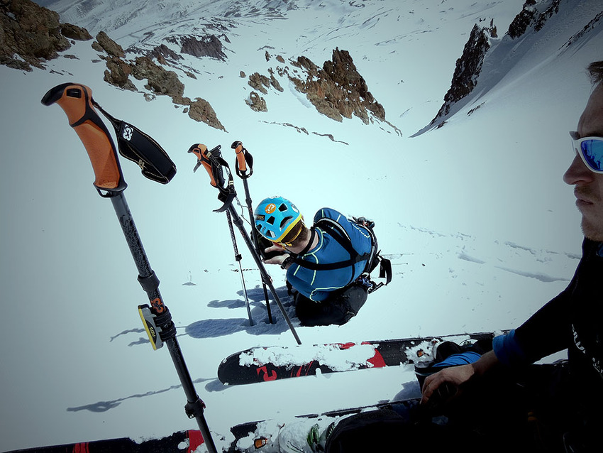 Ve žlabu Erciyes Dag, Turecko