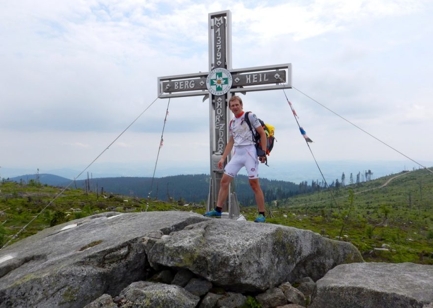 Na vrcholu Plechý (1378 m)