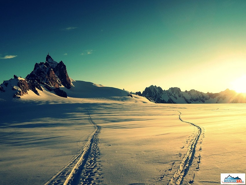 Valleé Blanche a Ag. Du Midi, Chamonix, Francie