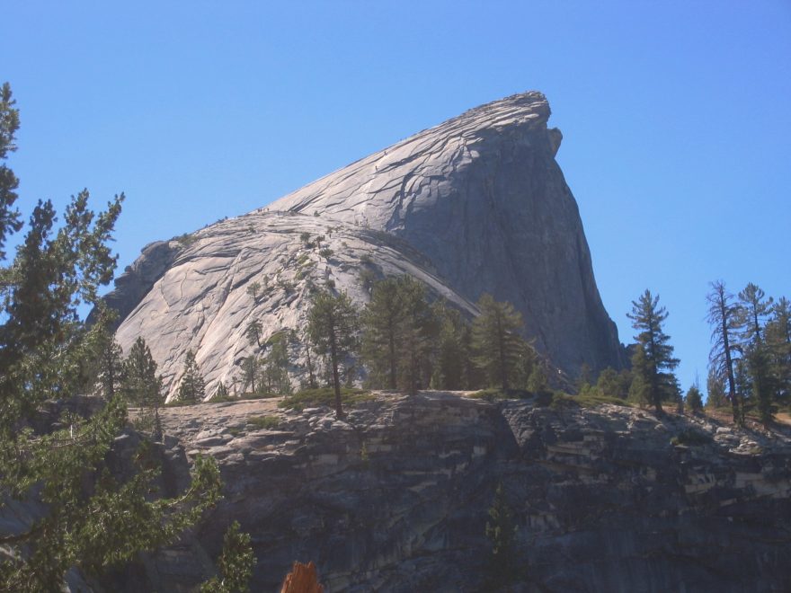 Half Dome v celé své kráse, Yosemity, USA.