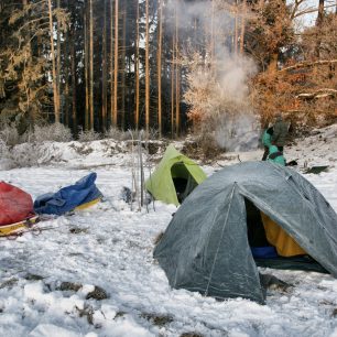 Ranní mrazivá idylka