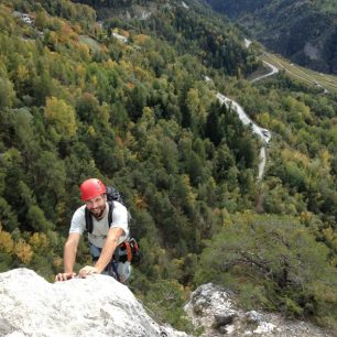 Během lezení se můžete kochat výhledy, Via ferrata du Belvedere