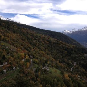 Pohled do údolí, Via ferrata du Belvedere