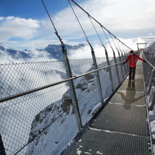 Visutý most na Jungfrau