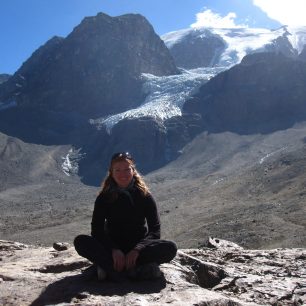 Autorka oslněna krásou ledovců.