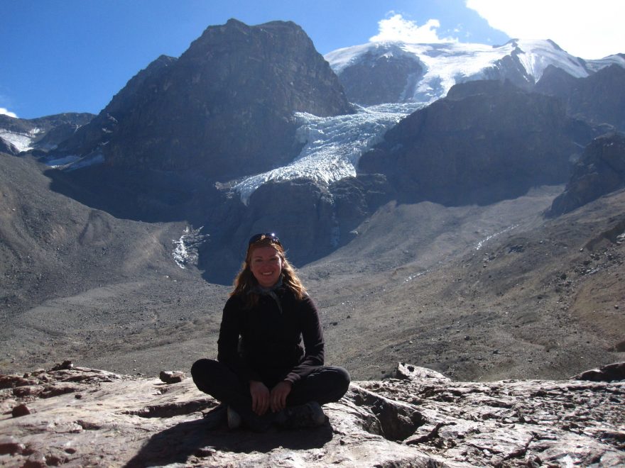 Autorka oslněna krásou ledovců.