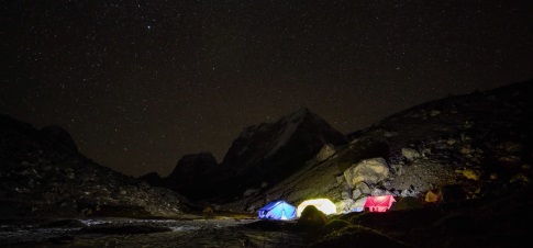 Base camp pod Lunag Ri