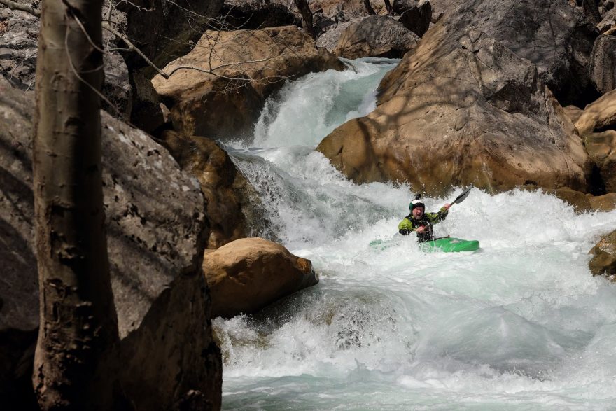 Honza Šulc na jedné ze zdrojnic Manavgatu