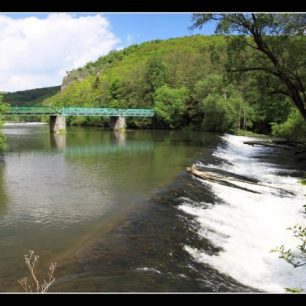 Most přes Dyji z české strany k Hardeggu