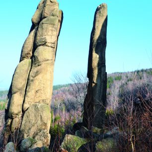 Skalní útvary Kyklop a Enis v Polsku