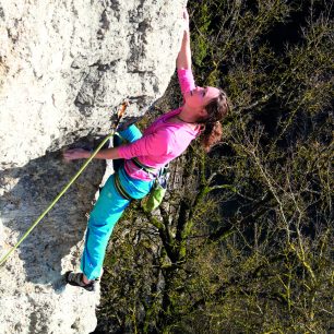 Frankenjura_Steffi Bauer v německé Frankenjuře