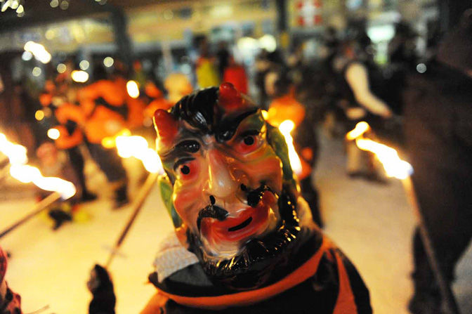 Závod provázejí oslavy, Műrren, Švýcarsko