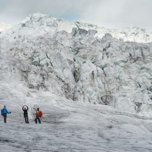 Trekking na ledovci Pasterze Gletscher, Rakousko