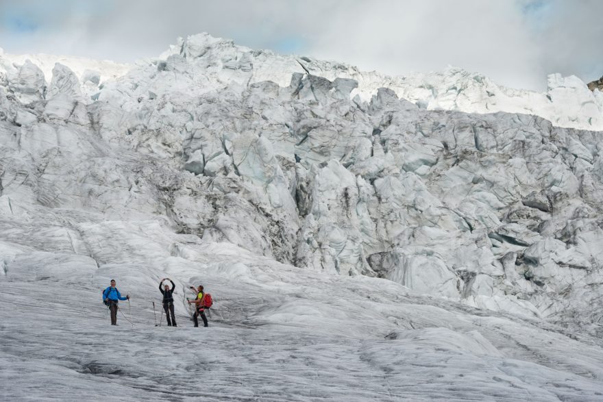 Trekking na ledovci Pasterze Gletscher, Rakousko
