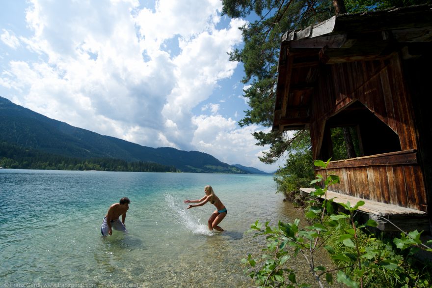 Jezero Weisssee, Rakousko. Foto: Franz Gerdl