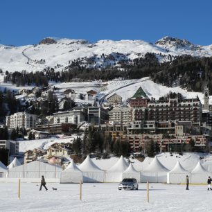 St. Moritz v zimě, St. Moritz, Švýcarsko