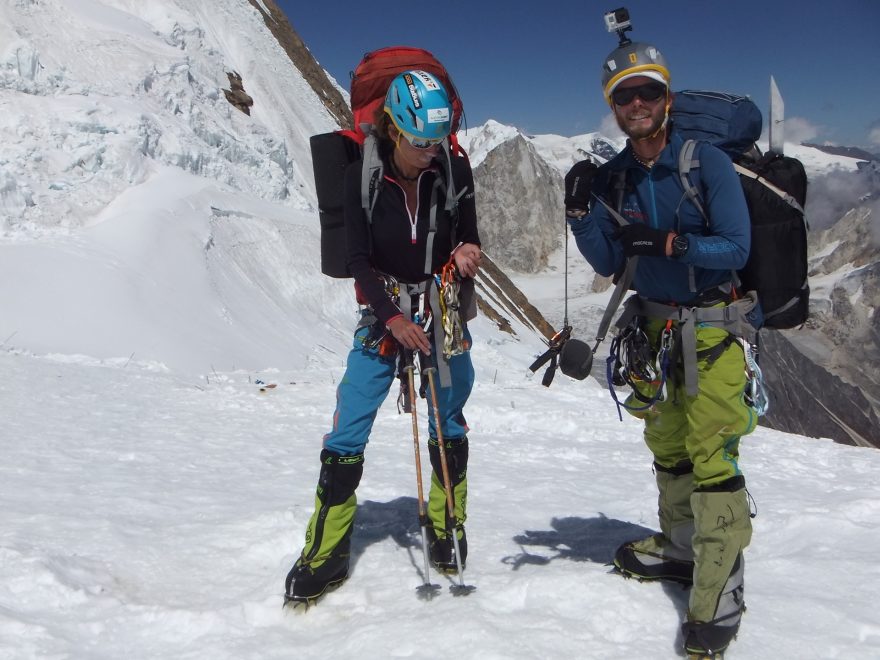 Honza Trávníček a Miri Jirková při loňské expedici na nepálskou Manáslu.