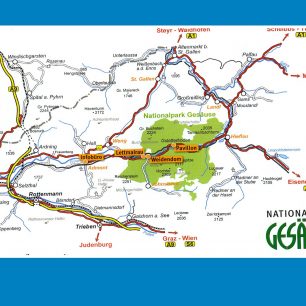 Poloha NP Gesäuse-prospekt