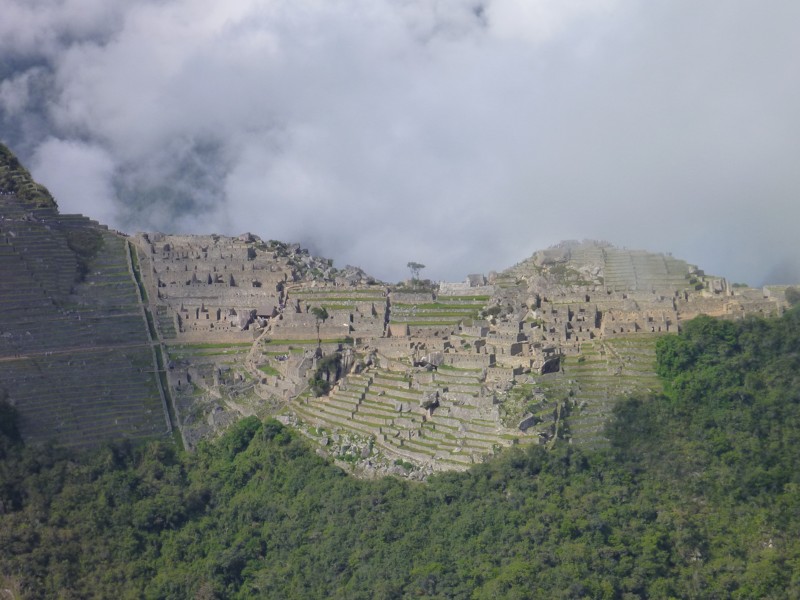 výhled na Machu Picchu