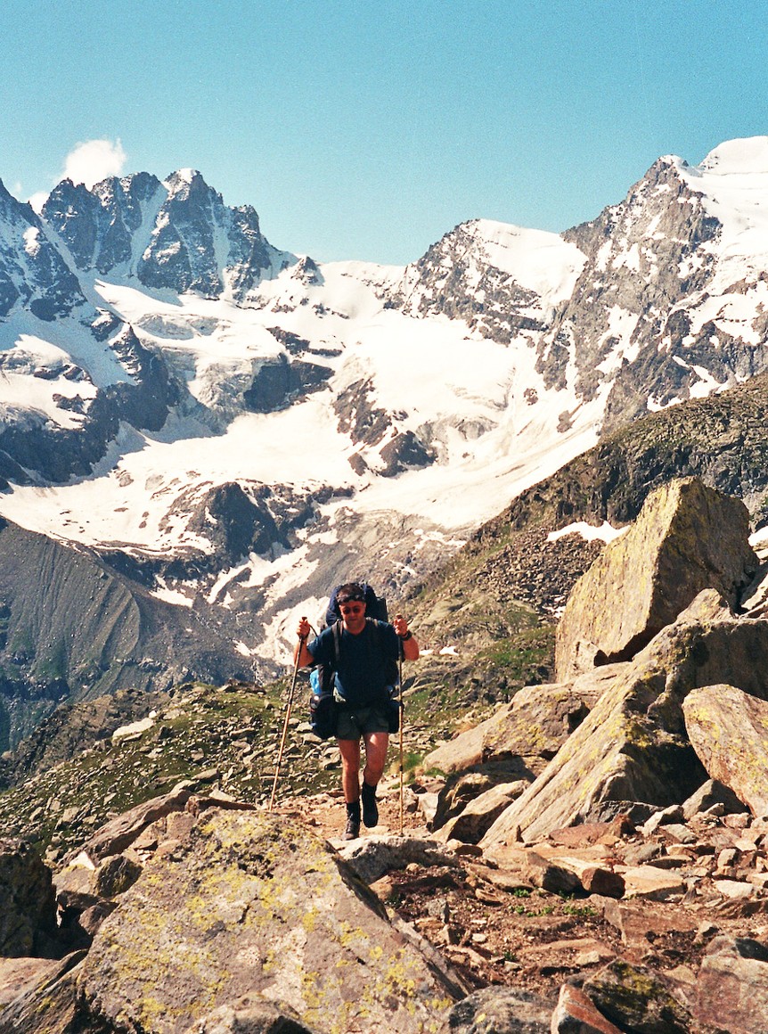 Stoupání do sedla Hebbetet