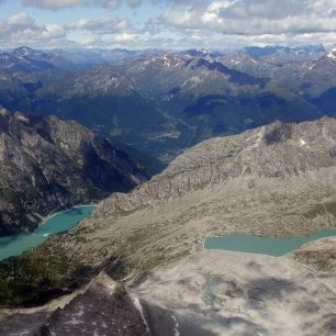 Pohled na jezera ze severu