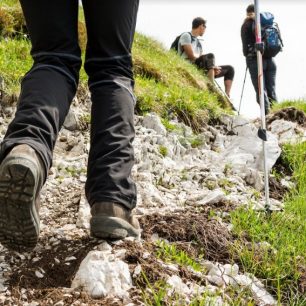 Výstup na Cima Ombretta je relativně nenáročná túra