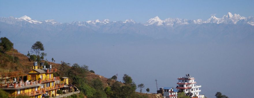 Výhledy při treku v národním parku Shivapuri, Nepál