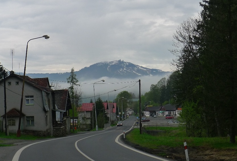 Pohled na německou část Šumavy z Železené Rudy