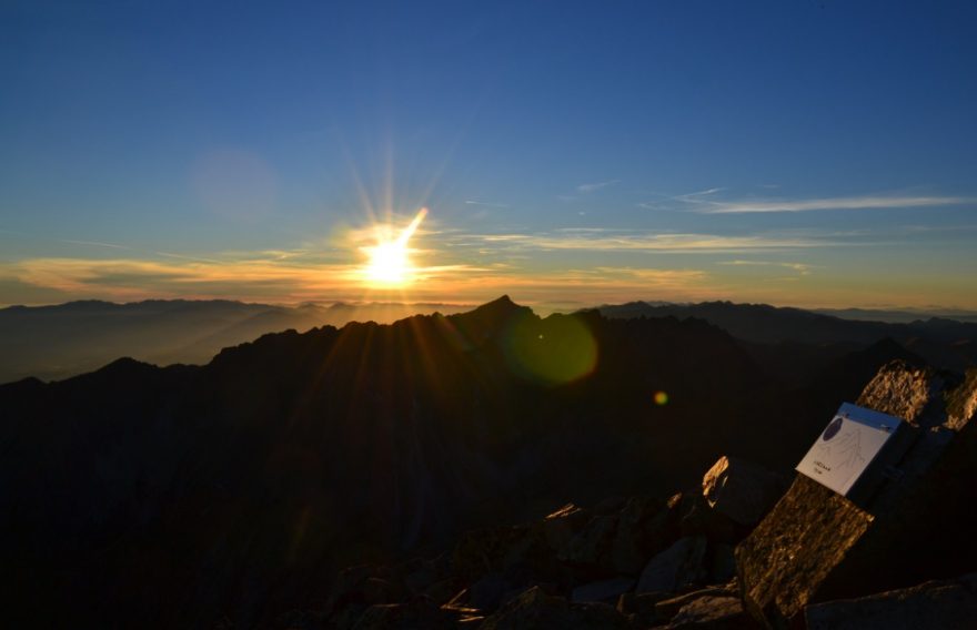 Západ slunce nad Tatrami
