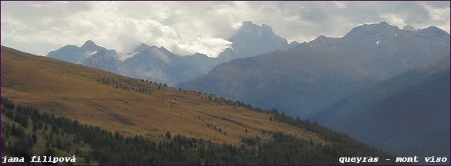 Pohled na italské Monte Viso (3841 m)