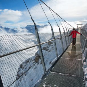 Zavěšený most Titlis Cliff Walk, Titlis, Švýcarsko
