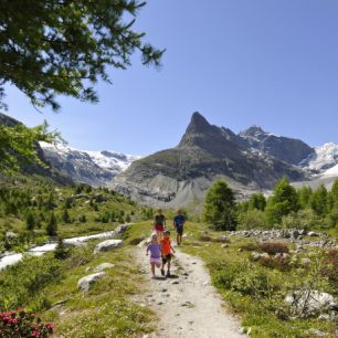 V údolí Val d’Hérens najdete spoustu turistických tras, Švýcarsko
