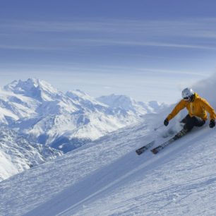 Oblíbené lyžařské středisko, Arolla, Švýcarsko