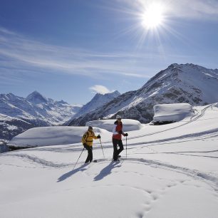 Je to oblíbené místo pro skialpinisty, Arolla, Švýcarsko