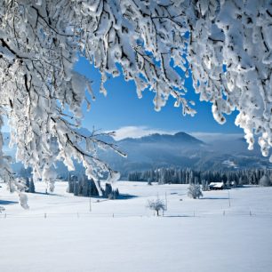 Rezervace Entlebuch v zimě, Švýcarsko