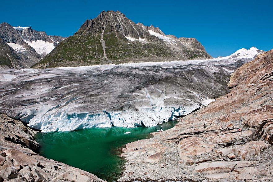 Jezero Märjelensee, Aletschský ledovec