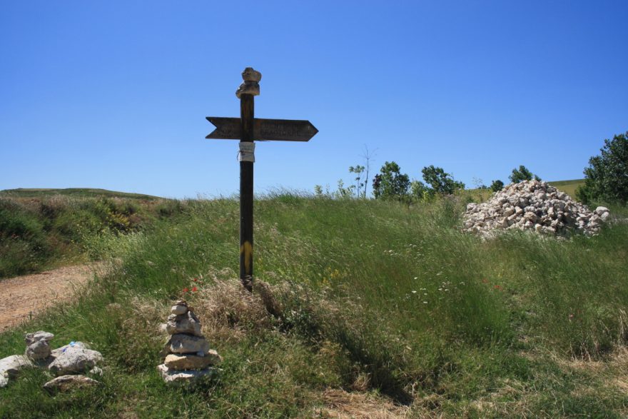 Poutní cesta do Santiago de Compostela, Španělsko.