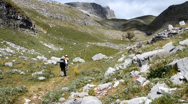 Trekování v horách Pindos