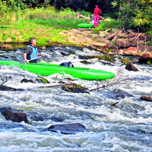Občas se najdou i menší peřeje