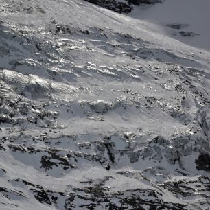 Ledovec Eigergletscher, Jungfrau Ski Region, Švýcarsko.