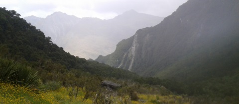 Túra Rob Roy track na jeden den na Novém Zélandu