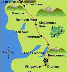 Trasa West Highland Way, Skotsko