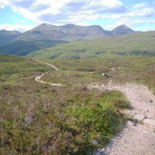 Ďáblův chodník, West Highland Way, Skotsko.