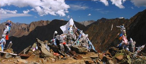 Přechod pohoří Tunkinské Golce na hranicích Mongolska a Ruska